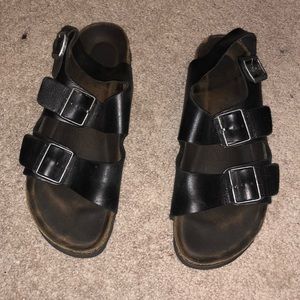 Black Milano Birkenstocks